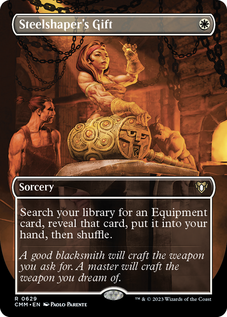 Steelshaper's Gift (CMM-629) - Commander Masters (Borderless) Foil