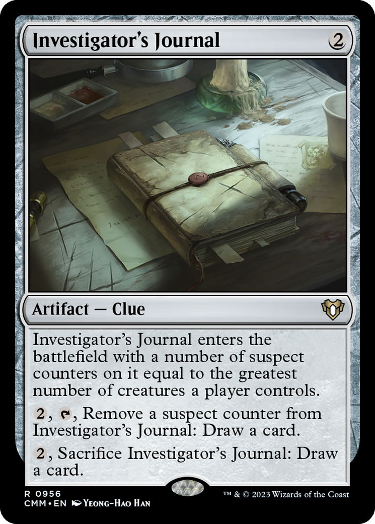 Investigator's Journal (CMM-956) - Commander Masters