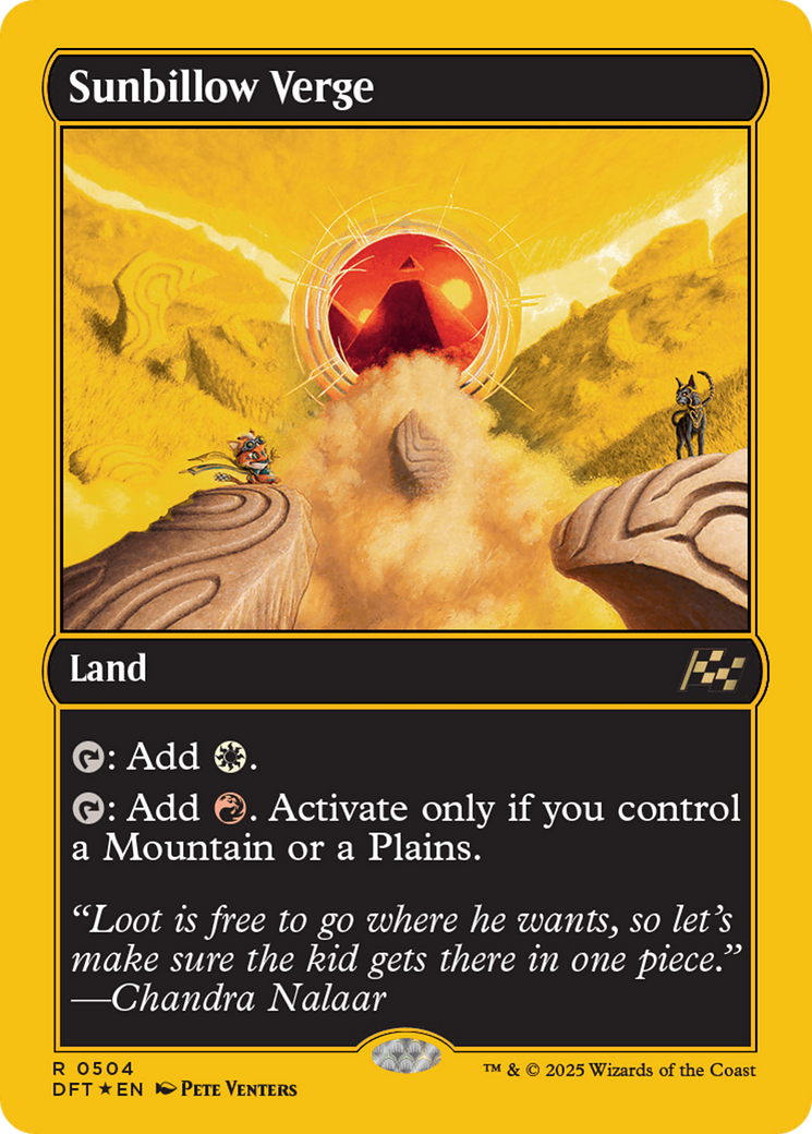 Sunbillow Verge (First-Place Foil) (DFT-504) - Aetherdrift Foil