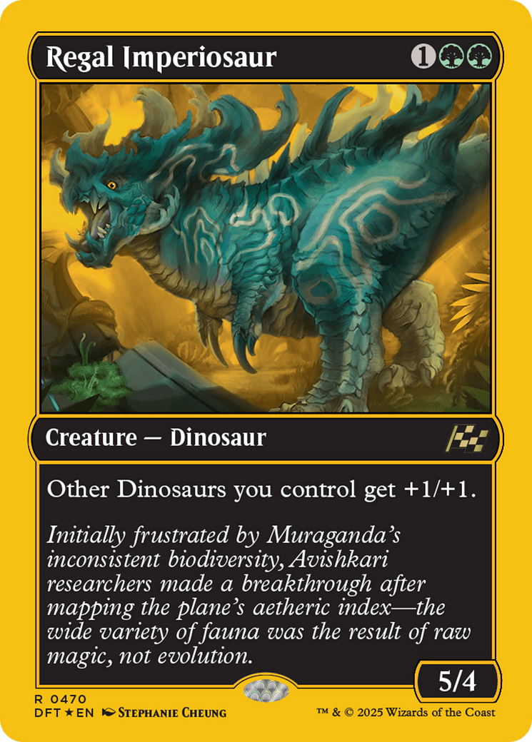 Regal Imperiosaur (First-Place Foil) (DFT-470) - Aetherdrift Foil