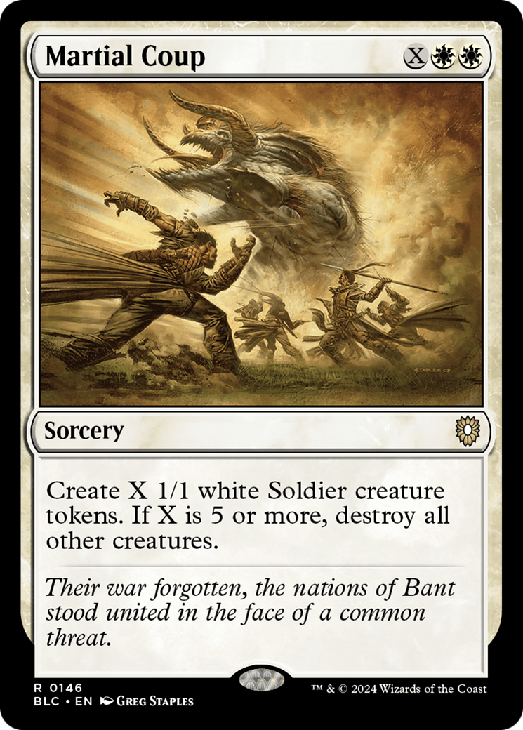 Martial Coup (BLC-146) - Bloomburrow Commander