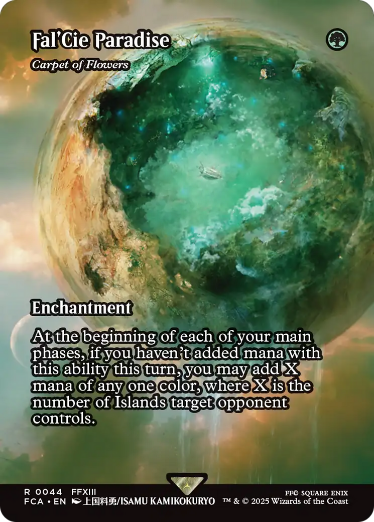 Carpet of Flowers (FCA-044) - FINAL FANTASY: Through the Ages / Fal'Cie Paradise: (enchantment) (Borderless) Foil