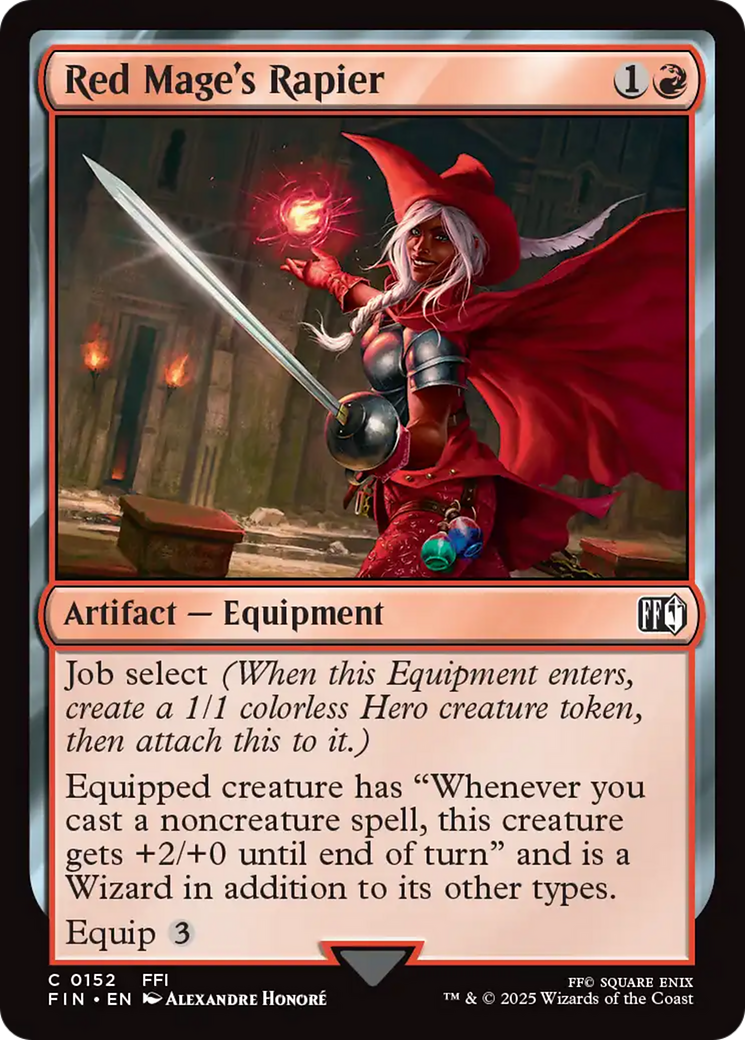 Red Mage's Rapier (FIN-152) - FINAL FANTASY Foil