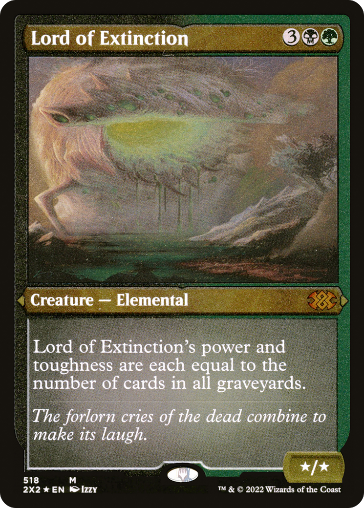 Lord of Extinction (2X2-518) - Double Masters 2022 Etched Foil