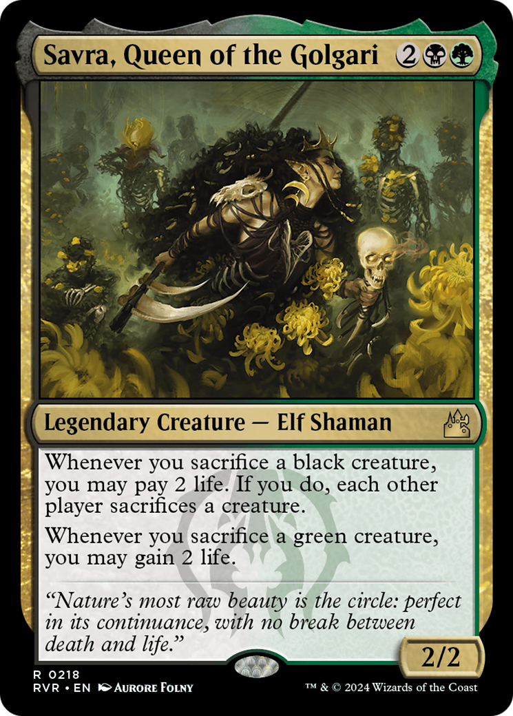 Savra, Queen of the Golgari Foil