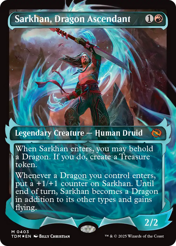 Sarkhan, Dragon Ascendant (Showcase) (TDM-403) - Tarkir: Dragonstorm Foil