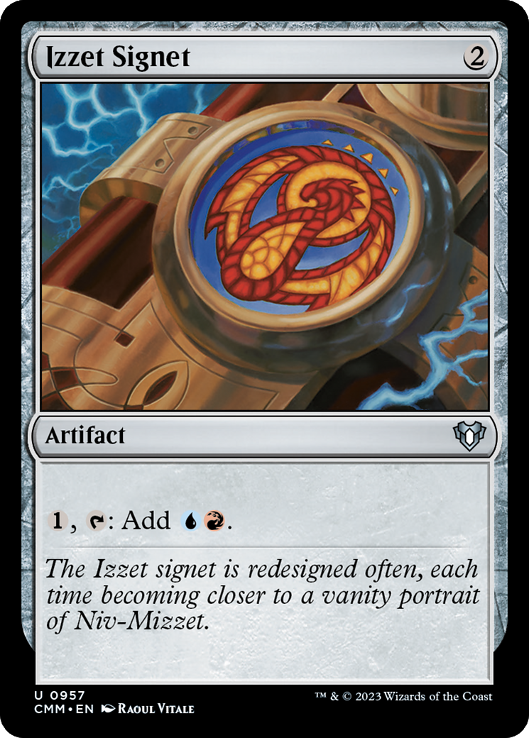 Izzet Signet (CMM-957) - Commander Masters