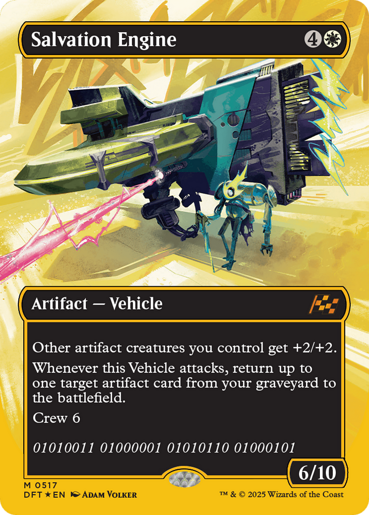 Salvation Engine (Borderless) (First-Place Foil) (DFT-517) - Aetherdrift Foil