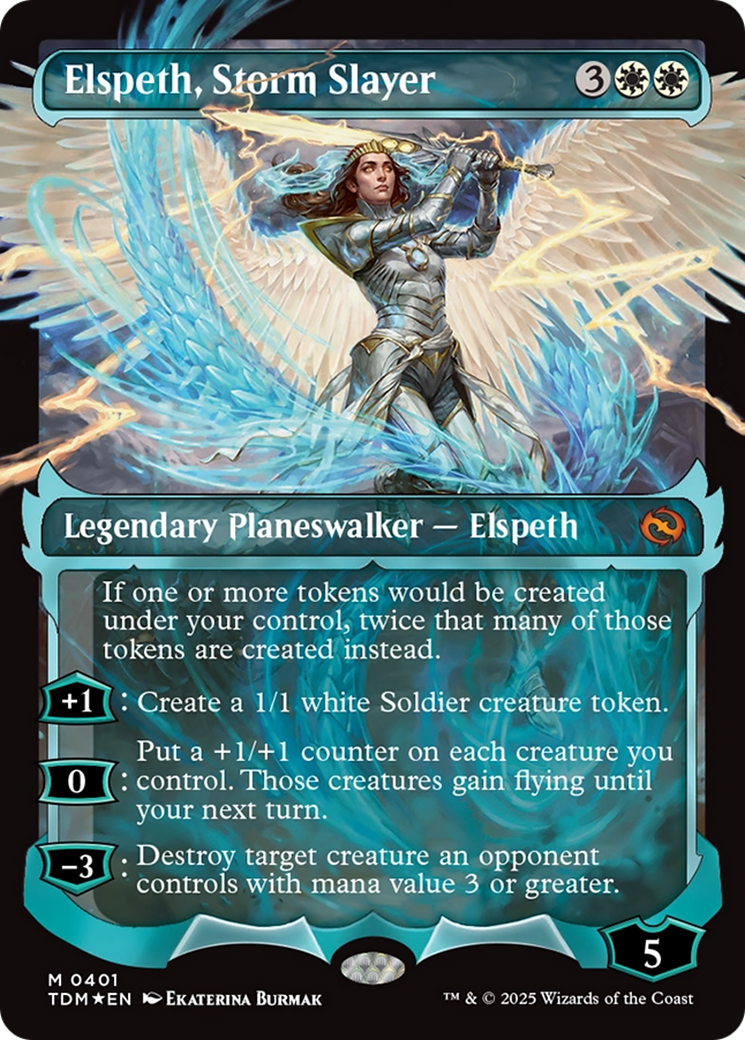 Elspeth, Storm Slayer (Showcase) (TDM-401) - Tarkir: Dragonstorm Foil