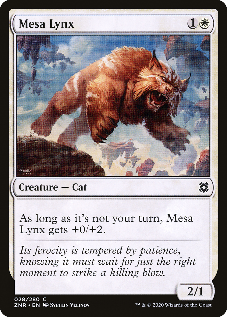 Mesa Lynx (ZNR-028) - Zendikar Rising Foil