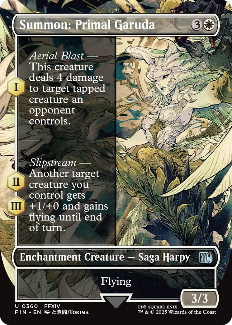 Summon: Primal Garuda (Borderless) (FIN-360) - FINAL FANTASY Foil