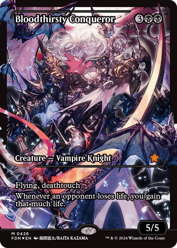 Bloodthirsty Conqueror (FDN-426) - Foundations: (Showcase) Foil