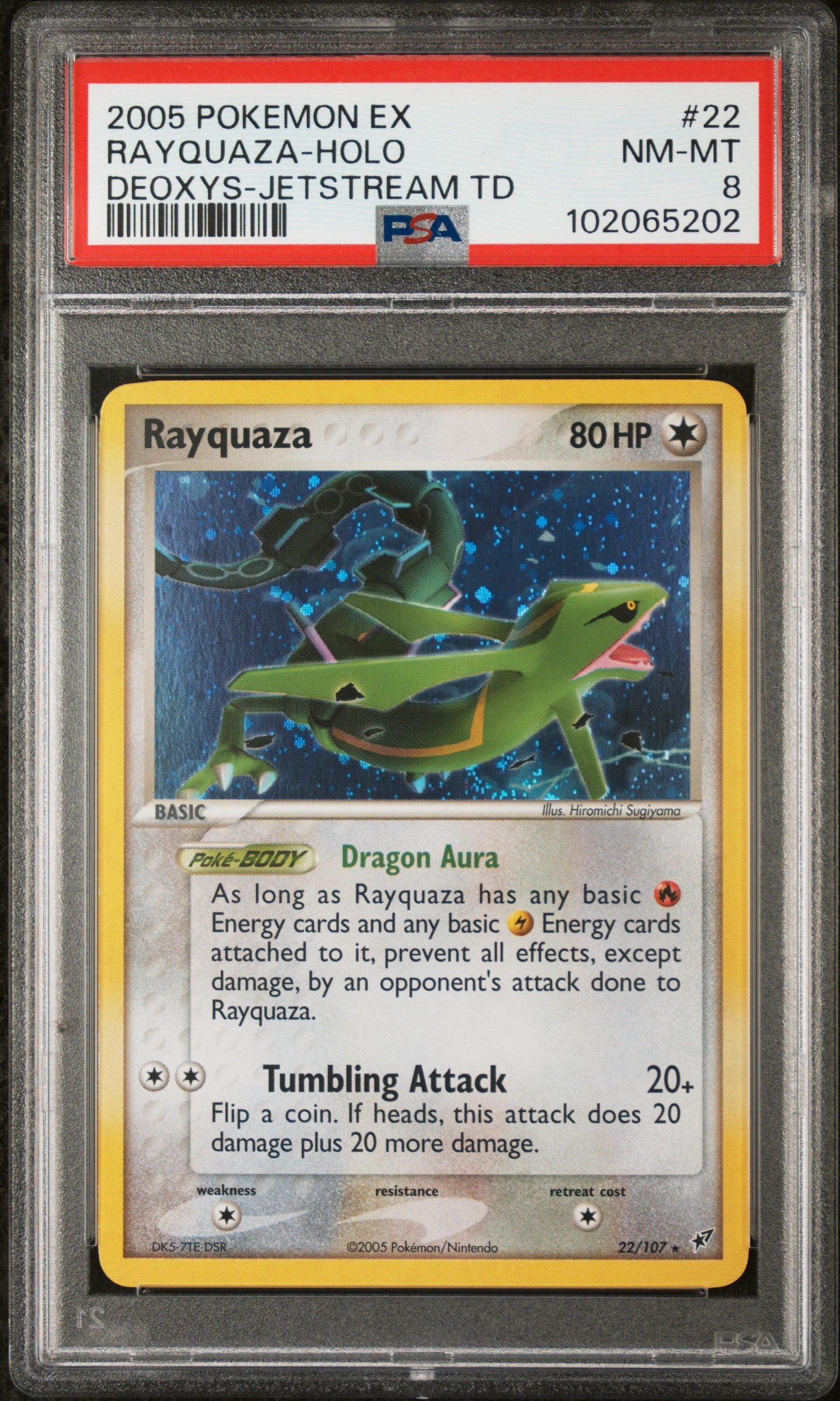Rayquaza Theme Deck Holo #22 PSA 8