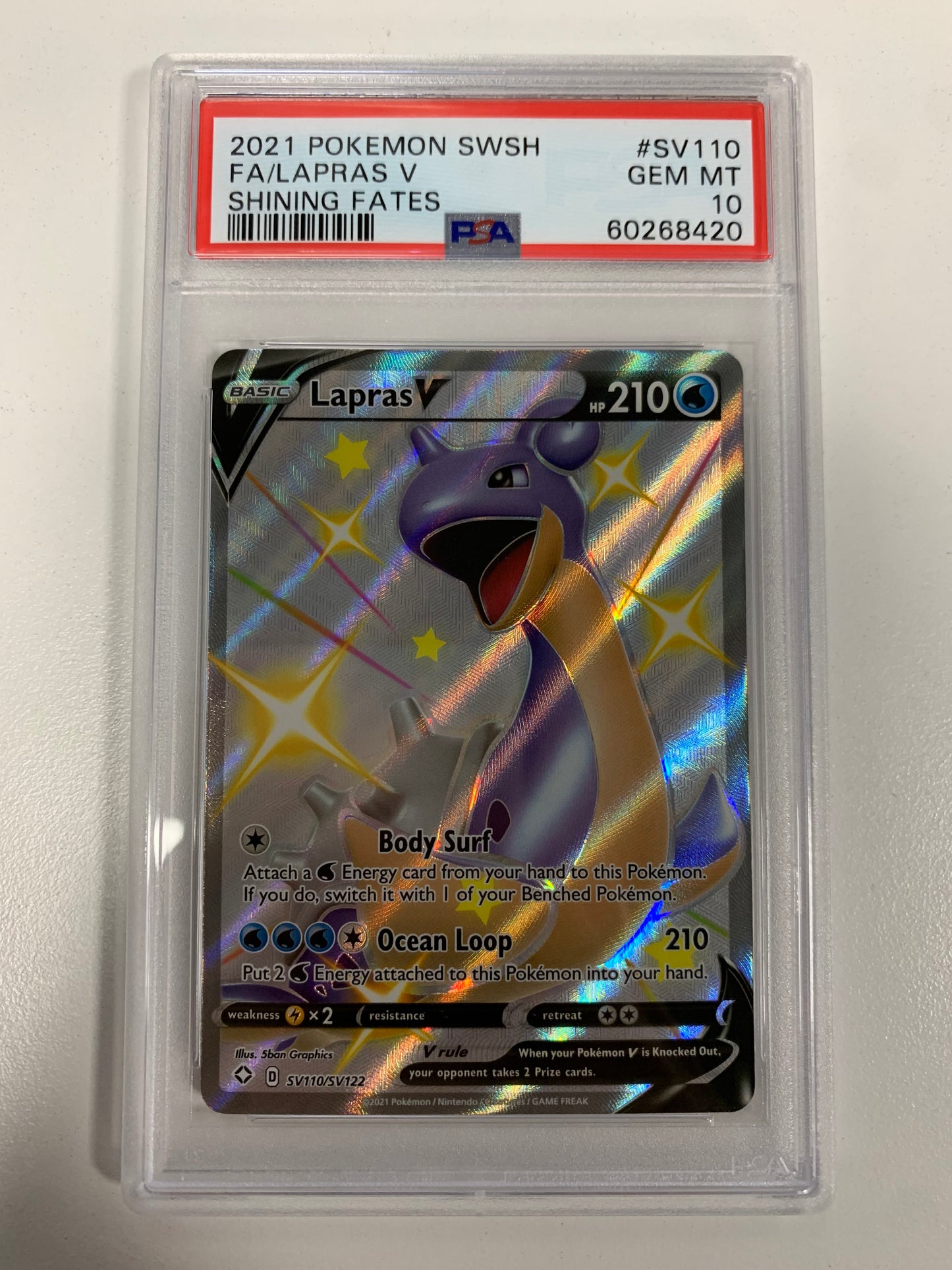 Lapras V FA SV PSA 10
