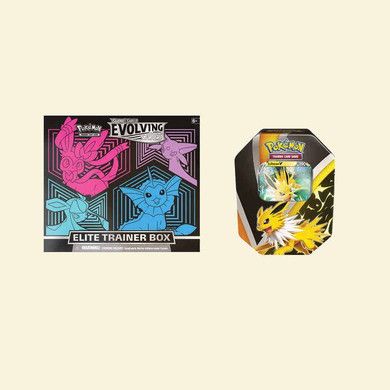 Pokemon - Evolving Skies Elite Trainer Box + Eeveelution Tin Bundle