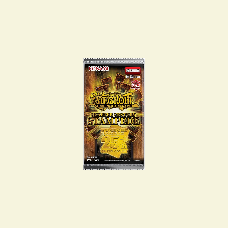 Yu-Gi-Oh! - Quarter Century Stampede Booster Pack Derpy Cards Yu-Gi-Oh! - Quarter Century Stampede Booster Pack Derpy Cards