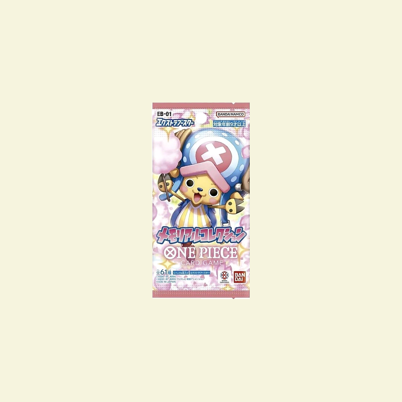 One Piece - CG Extra Booster Memorial Collection Booster Pack Derpy Cards One Piece - CG Extra Booster Memorial Collection Booster Pack Derpy Cards