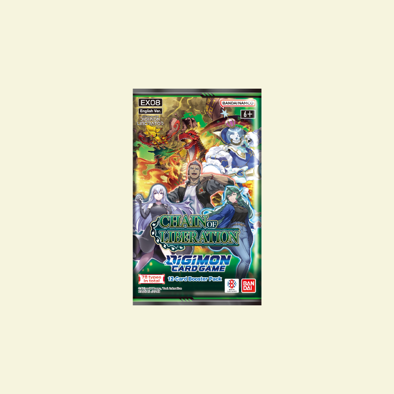 Digimon - EX8 Chain of Liberation Booster Pack Derpy Cards Digimon - EX8 Chain of Liberation Booster Pack Derpy Cards