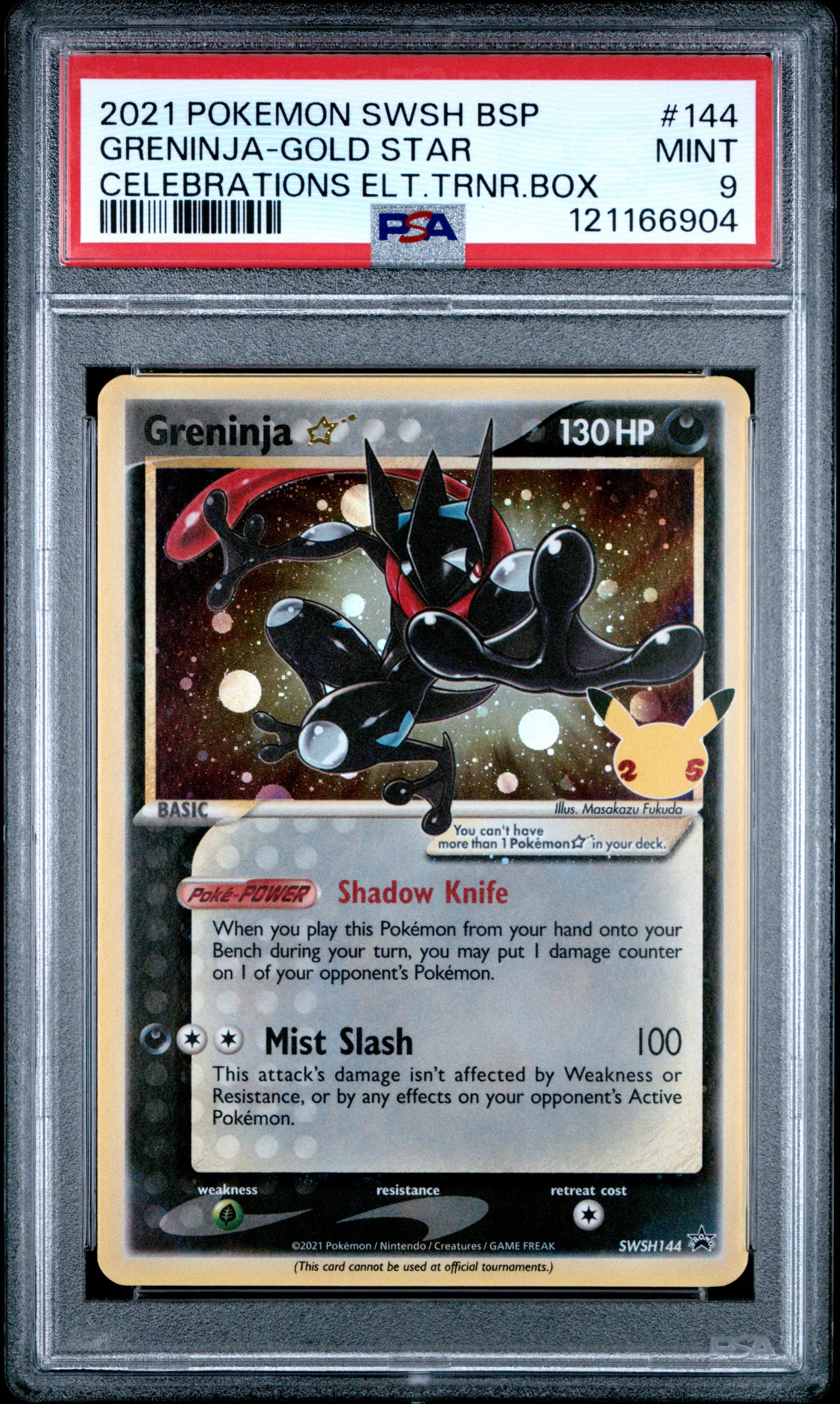 Greninja Gold Star PSA 9 SWSH144 PROMO – Derpy Cards