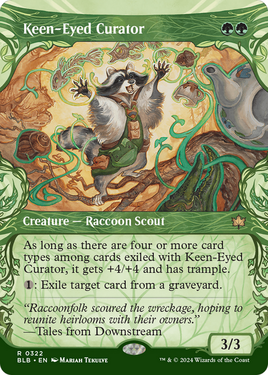 Keen-Eyed Curator (BLB-322) - Bloomburrow: (Showcase) Foil