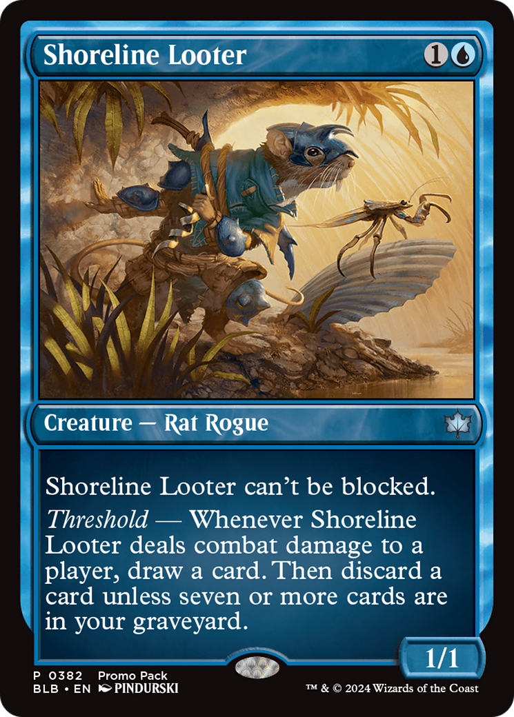 Shoreline Looter (BLB-382) - Bloomburrow Etched Foil