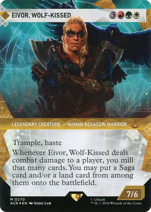 Eivor, Wolf-Kissed (ACR-270) - Assassin's Creed: (Showcase) (Borderless) Foil