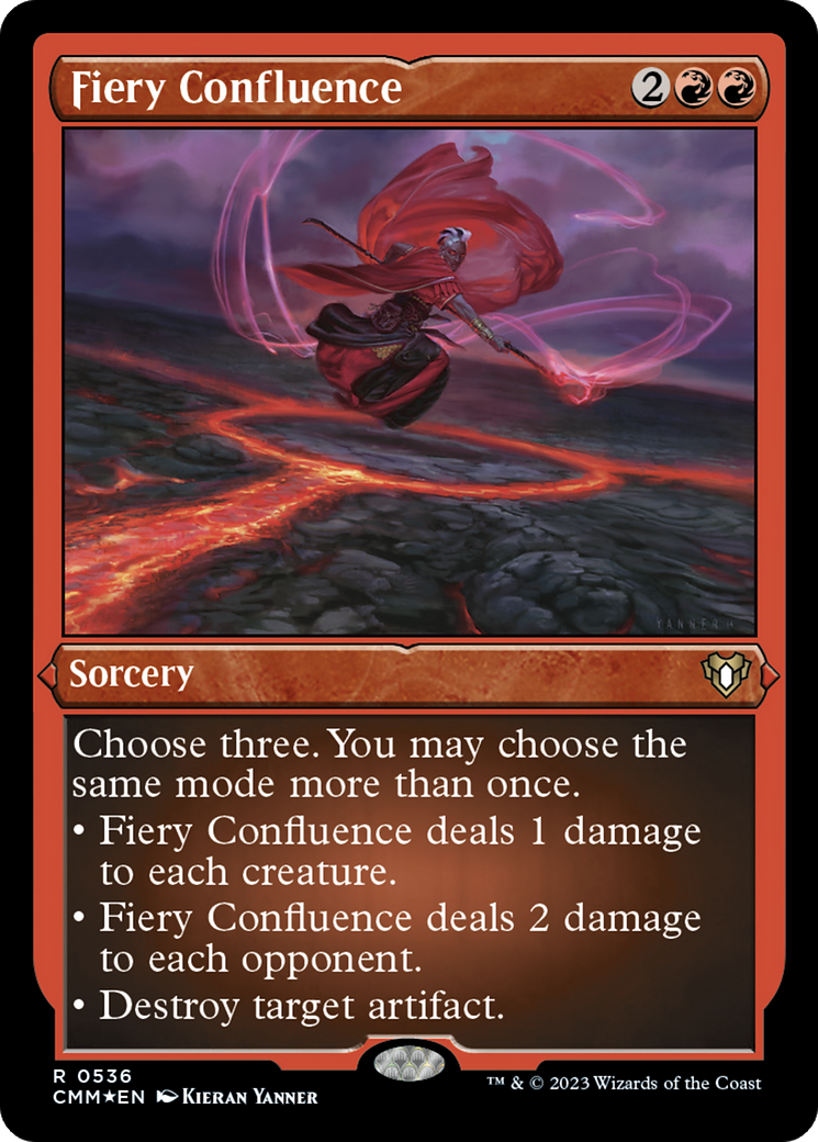 Fiery Confluence (CMM-536) - Commander Masters Etched Foil