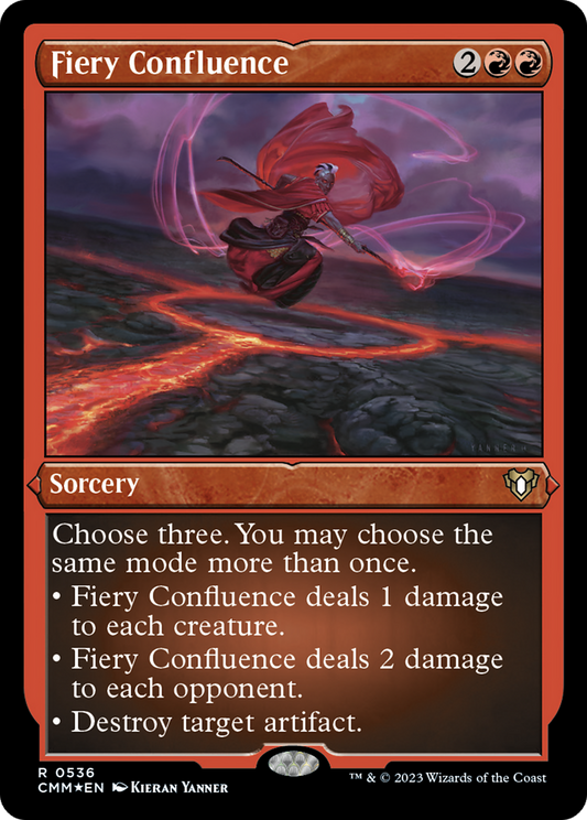 Fiery Confluence (CMM-536) - Commander Masters Etched Foil