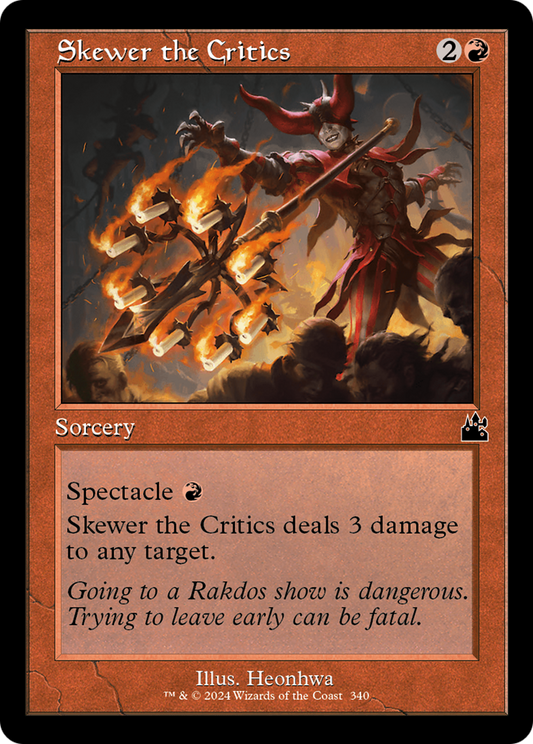 Skewer the Critics (RVR-340) - Ravnica Remastered