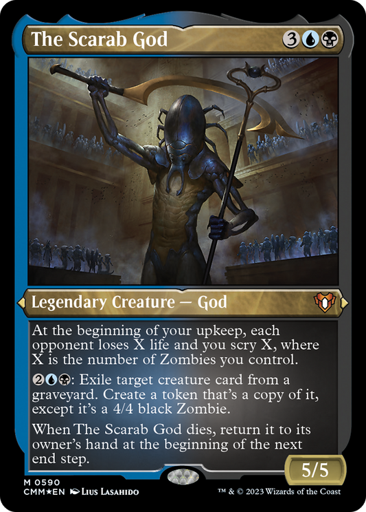 The Scarab God (CMM-590) - Commander Masters Etched Foil