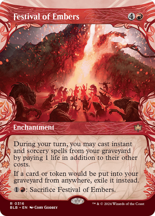 Festival of Embers (BLB-316) - Bloomburrow: (Showcase) Foil