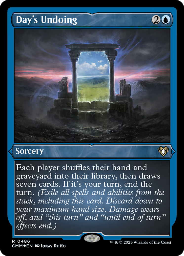 Day's Undoing (CMM-486) - Commander Masters Etched Foil