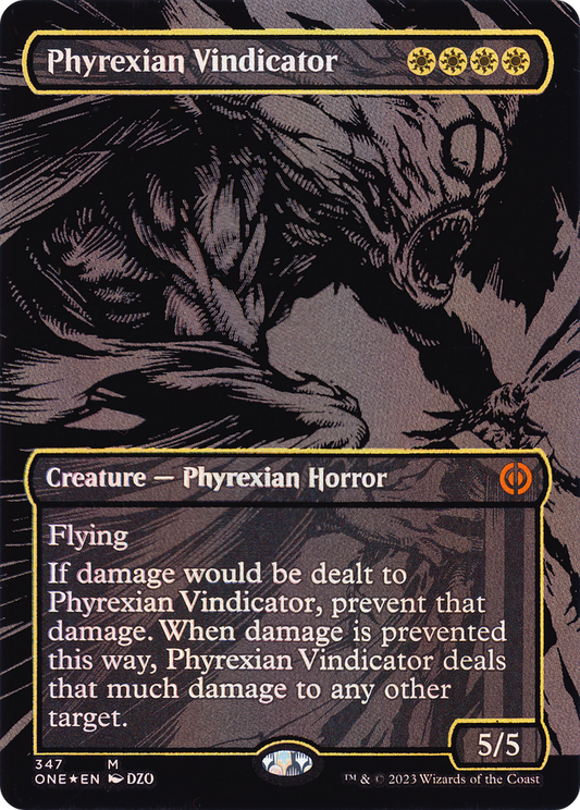 Phyrexian Vindicator (ONE-347) - Phyrexia: All Will Be One (Borderless) Foil