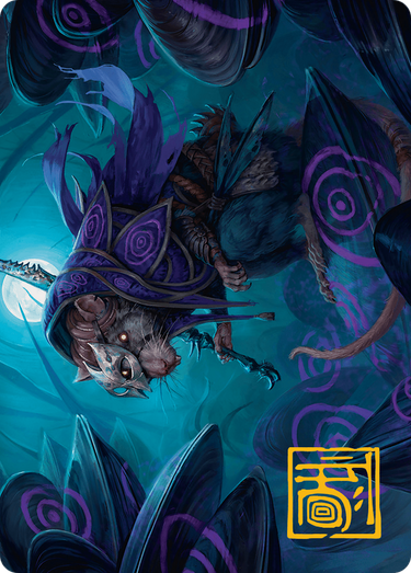 Nightwhorl Hermit // Nightwhorl Hermit (ABLB-010) - Bloomburrow Art Series (Borderless) Foil