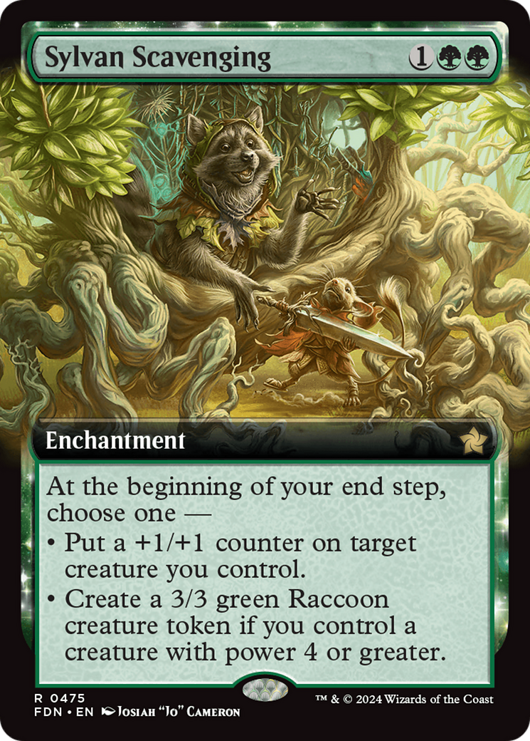 Sylvan Scavenging (FDN-475) - Foundations: (Extended Art) Foil