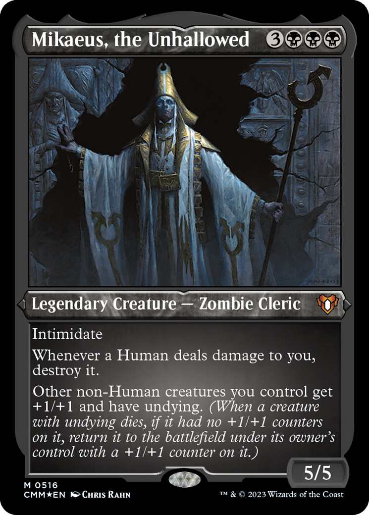 Mikaeus, the Unhallowed (CMM-516) - Commander Masters Etched Foil