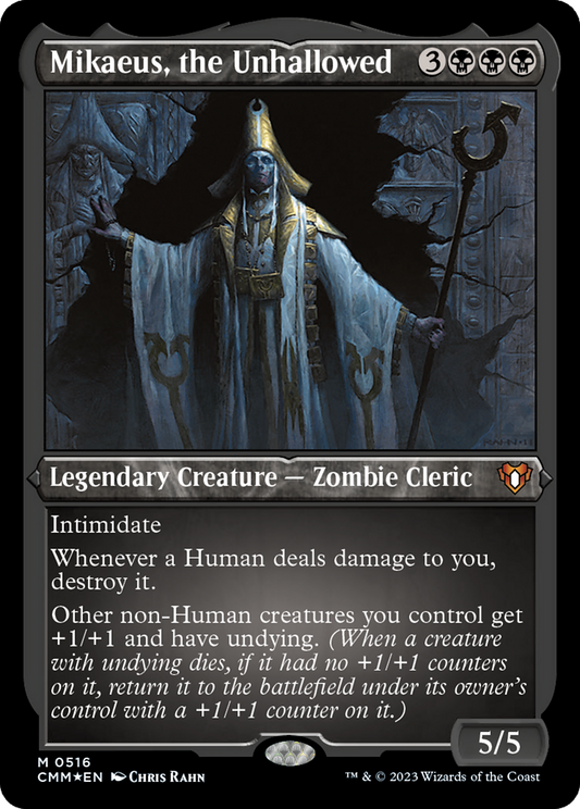 Mikaeus, the Unhallowed (CMM-516) - Commander Masters Etched Foil