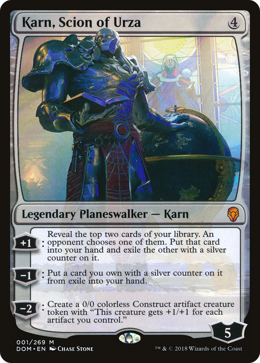 Karn, Scion of Urza (DOM-001) - Dominaria