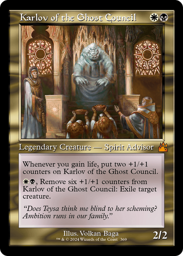 Karlov of the Ghost Council (Retro Frame) (RVR-369) - Ravnica Remastered Foil
