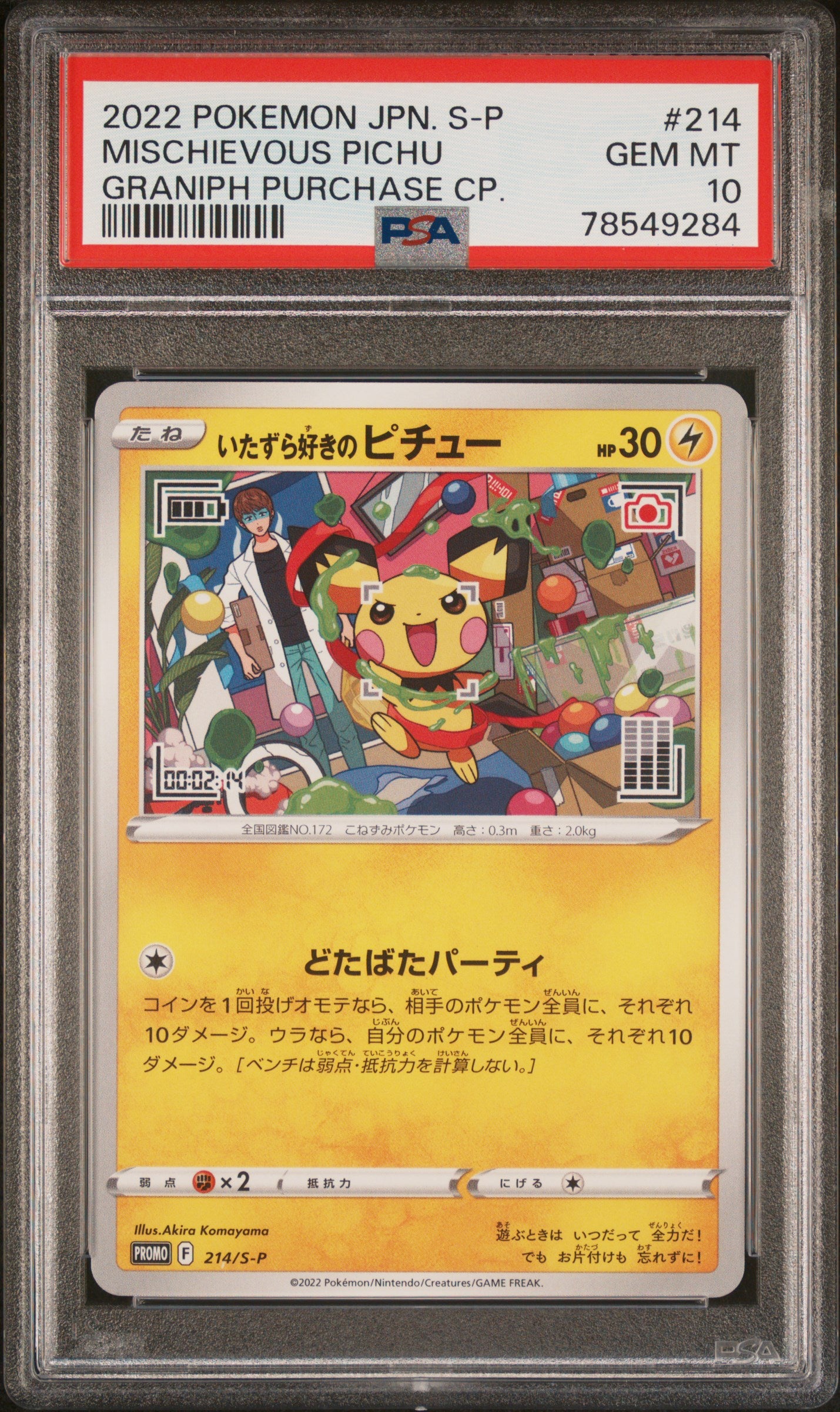 Mischievous Pichu JP Promo PSA 10