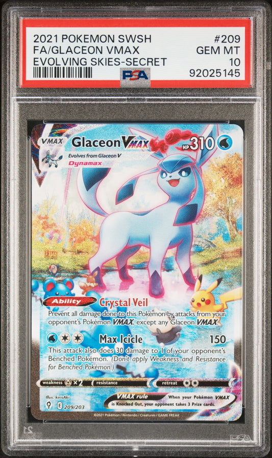 Glaceon VMAX Alternate Art PSA 10