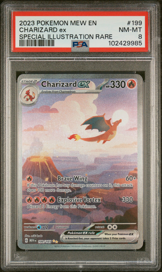 Charizard ex Special Illustration Rare PSA 8