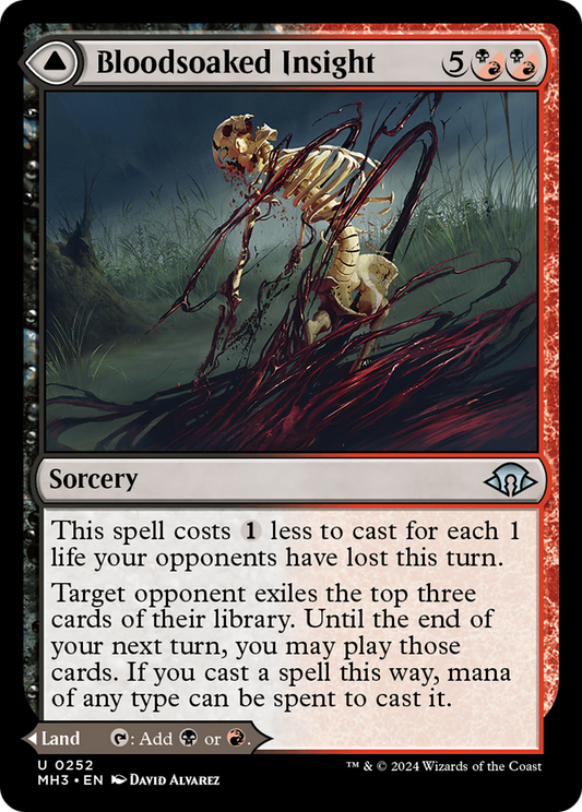 Bloodsoaked Insight // Sanguine Morass (MH3-252) - Modern Horizons 3 Foil