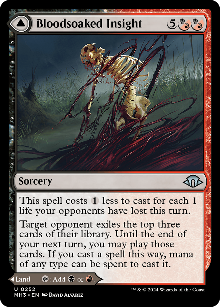 Bloodsoaked Insight // Sanguine Morass (MH3-252) - Modern Horizons 3 Foil