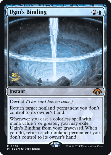 Ugin's Binding (PRE-076) - Modern Horizons 3 Promos: (devoid) Foil
