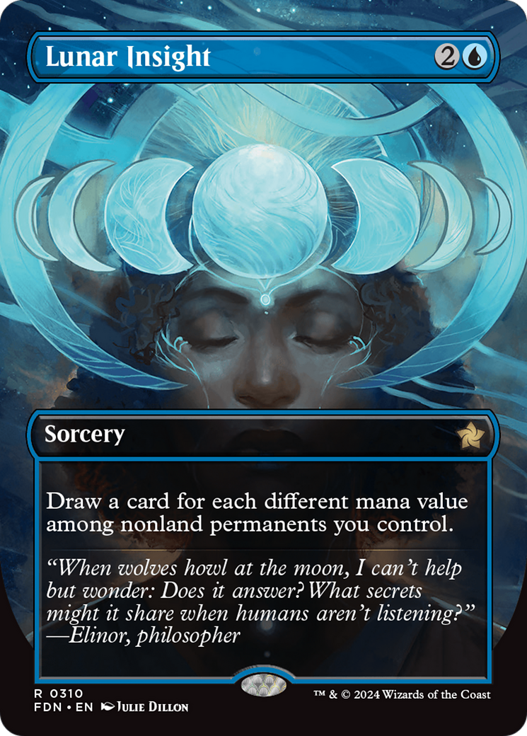 Lunar Insight (FDN-310) - Foundations (Borderless) Foil