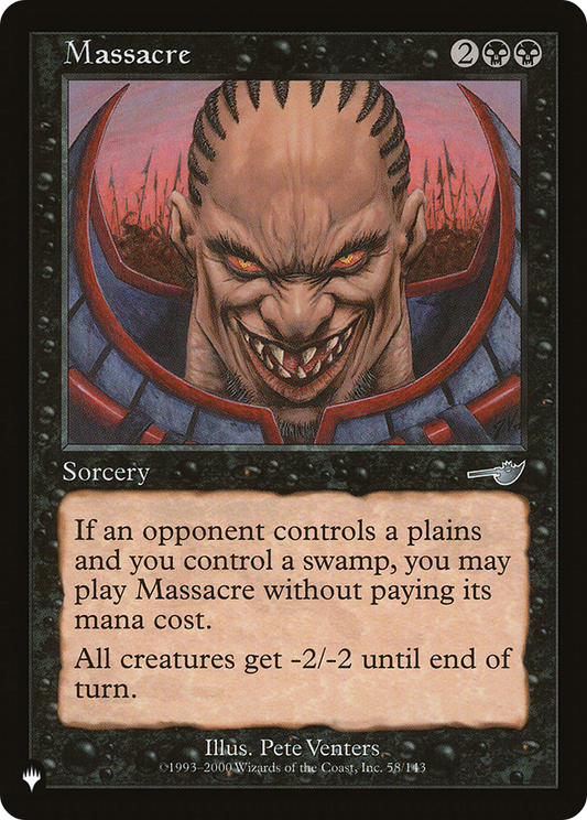 Massacre (LIST-58/143) - The List