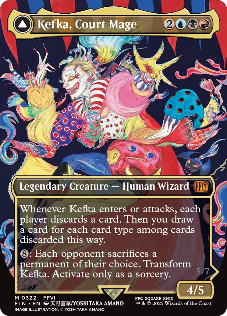 Kefka, Court Mage (Borderless) (FIN-322) - FINAL FANTASY Foil