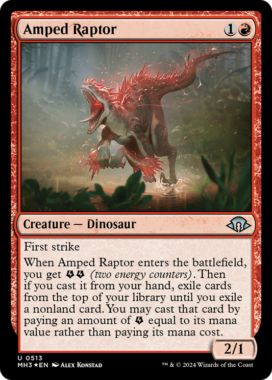 Amped Raptor (MH3-513) - Modern Horizons 3 Foil