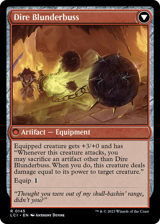 Dire Flail // Dire Blunderbuss (LCI-145) - The Lost Caverns of Ixalan